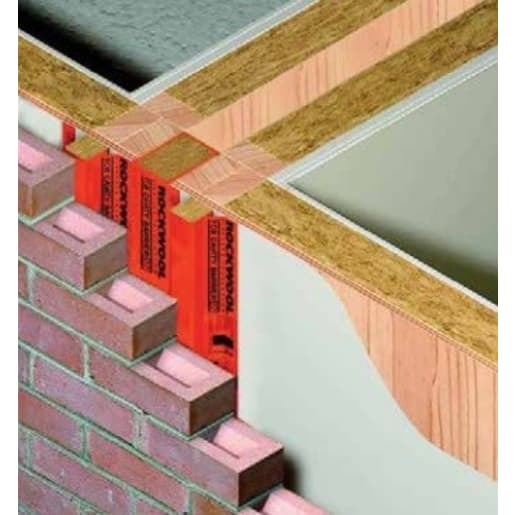 Rockwool Thermal Cavity Barrier 1.2m x 110 x 110mm Red Sleeve