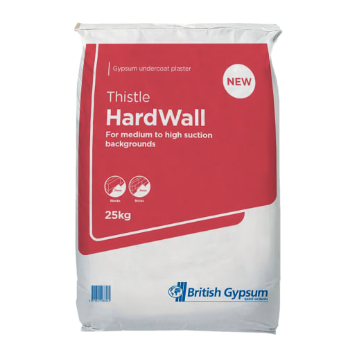 British Gypsum Thistle HardWall Plaster 25kg