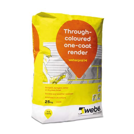 Weberpral M Monocouche Render 25kg Pearl Grey