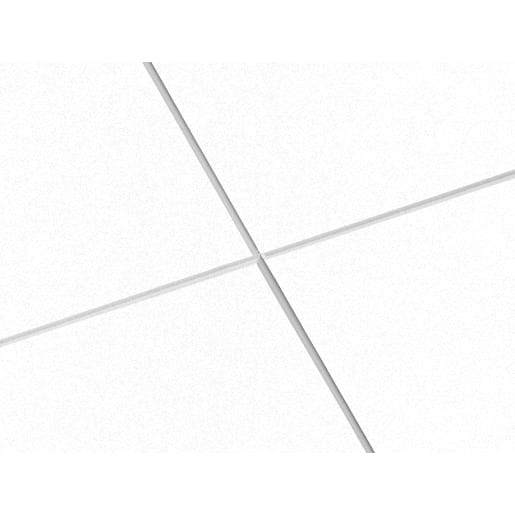 Ecophon Focus Ds Ceiling Tile 1200 x 600 x 20mm Box of 10 White Frost