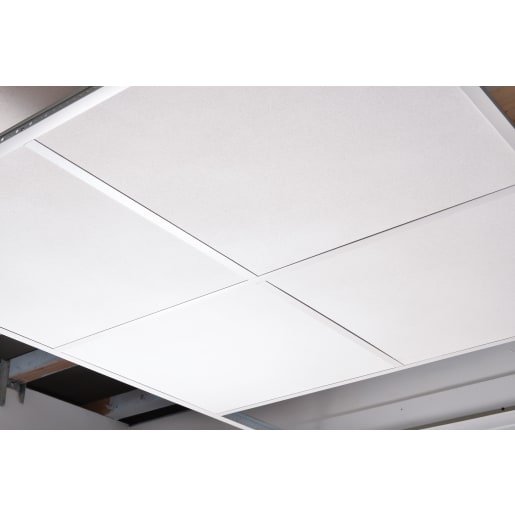 Zentia Bioguard Acoustic Board Ceiling Tile 600 x 600 x 17mm Box of 14