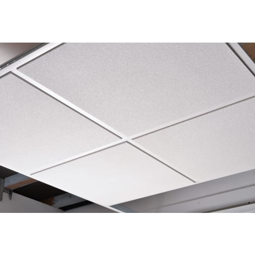 Zentia Aruba Max Tegular Ceiling Tile 600 x 600 x 18mm Box of 14