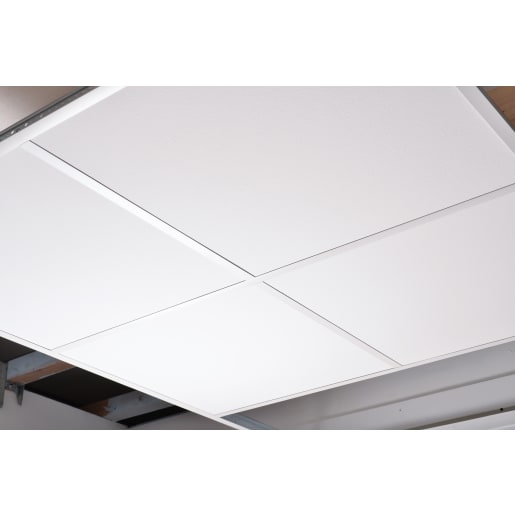 Zentia Plain Board Ceiling Tile 600 x 600 x 15mm Box of 16